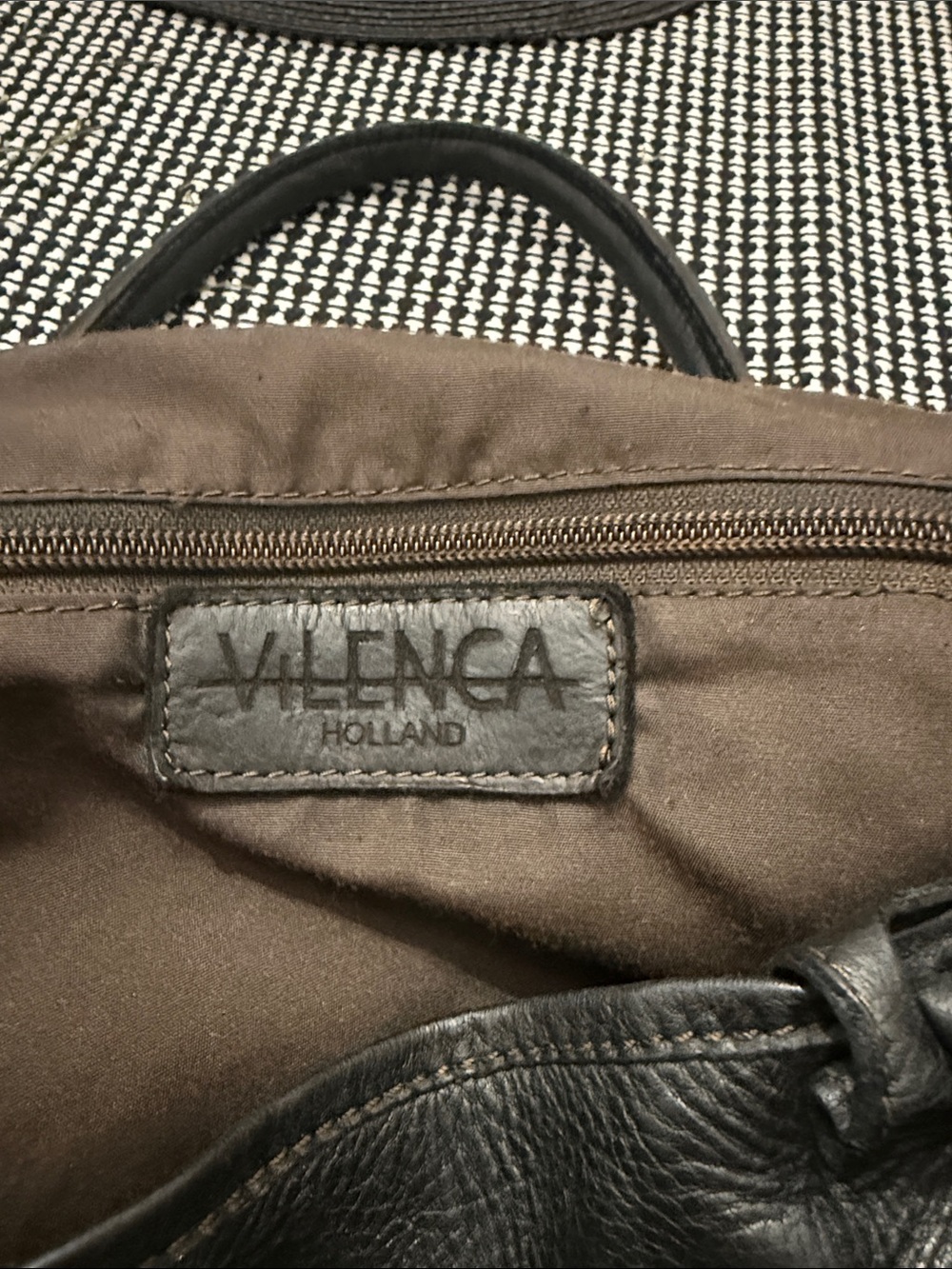 Vilenca of Holland Chocolate Brown Studded Leather Bag - Picture 6 of 11